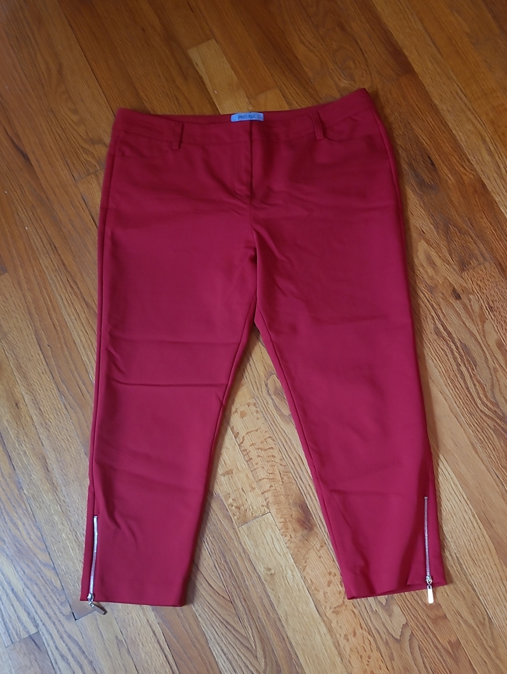 Premise Red Zip-Hem Chinos